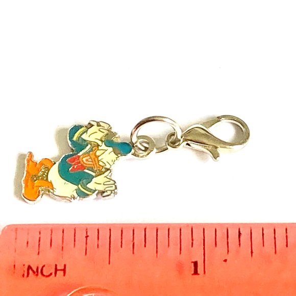 Vintage Disney Donald Duck Charm Clip On For Bracelet Zipper Pull Purse - Picture 7 of 7